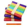 thumbnail image 4 of 50Pcs Wooden Popsicle Ice Cream Lolly Sticks Kids DIY Crafts Cake Baking Tools, 4 of 10