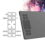 VEIKK A50 Drawing Tablet 10X6 inch with 8 Hot Keys and Touch Pad for Windows,Mac,Linux