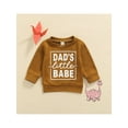thumbnail image 2 of Kiapeise Casual Sweatshirt, Letter Print Long Sleeve Round Neck Pullover, 2 of 7