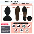 thumbnail image 3 of Non Skid Pads for Shoes Noise Reduction Self Adhesive Slip Resistant Sole Stick Protector Rubber Shoe Traction Pads Cushion for Heel Shoe Grips on Bottom of Shoes, Black, 2 Shapes, 3 of 5