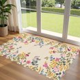 thumbnail image 7 of Door Mat, Rug for Entryway Indoor, Washable Rug, Floral Entryway Mat, Low-Profile 24X16 Inch Scalloped Edge Mat That Shields Home Floors from Debris, Perfect for Interior Entry,, 7 of 7