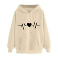 thumbnail image 2 of Plebaso Women's Casual Hoodies Long Sleeve Hooded Sweatshirts with Pocket Womens Drawstring Pullover, 2 of 3