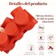 thumbnail image 3 of 2 Piezas Moldes de Silicona para Hornear de 12 Cavidades, Adecuado para Hornear Pasteles, Galletas, Hacer Jabón y Macarons, Color Rojo, 3 of 4