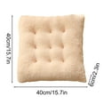 thumbnail image 3 of Fmbmuo Sherpa Fleece Square Chair Cushion,Soft Fuzzy Plush Chair Pads Washable Seat Cushion for Indoor Dining Room and Kitchen Chairs 15.7x15.7in, 3 of 6