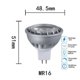 thumbnail image 1 of Bombillas de luz LED RGB, foco de CC de 12V/24V, MR16, E27, E14, GU10, 5 vatios (equivalente a 30 vatios), ángulo de haz estrecho de 36 grados por, 1 of 4