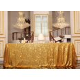 thumbnail image 2 of GFDYREE Sequin Tablecloth, Wedding, Sweetheart, Christmas Tree, Rectangular, 48"x72", Gold, 2 of 7