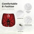 thumbnail image 4 of Pofeuu Spider on the Web Print Women's Athletic Shorts Running Workout Shorts Tummy Control Quick Dry Gym Shorts with Pockets Double layer sports shorts-X-Large, 4 of 7