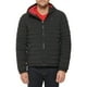 thumbnail image 1 of Chaqueta Tommy Hilfiger de poliéster elástico con capucha, plegable, para hombre, negra, 1 of 4