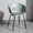 Green, variant on Nordic Leisure Guest Chair Plastic Desk Chair Modern Armchair Dining Chair for Kitchen,Fabric Tub Chair with Padded,Metal Legs, Restaurant Dining Chair