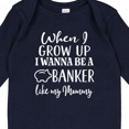 thumbnail image 4 of Inktastic Banker Like Mommy Future Job Boys or Girls Long Sleeve Baby Bodysuit, 4 of 5