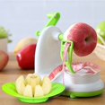 thumbnail image 4 of Pelador de manzanas, pelador de peras con cuñas, cortador y descorazonador de manzanas, cortador de manzanas con cuchillas de acero inoxidable, 4 of 5