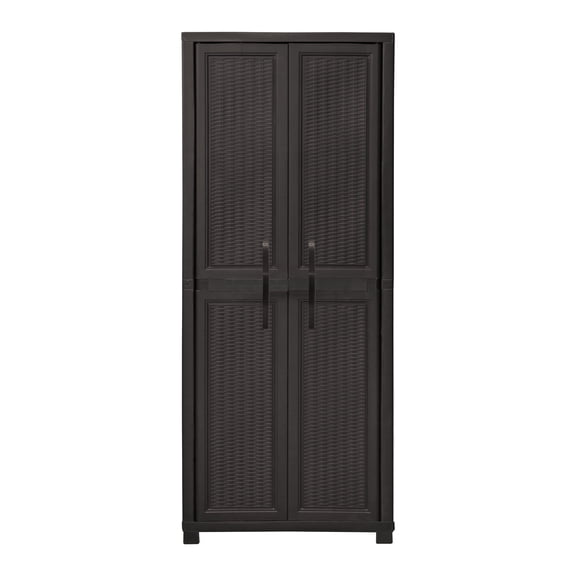 IWC Large 2 Door Storage Cabinet (27.96" x 71.85" x 17.72"), Espresso