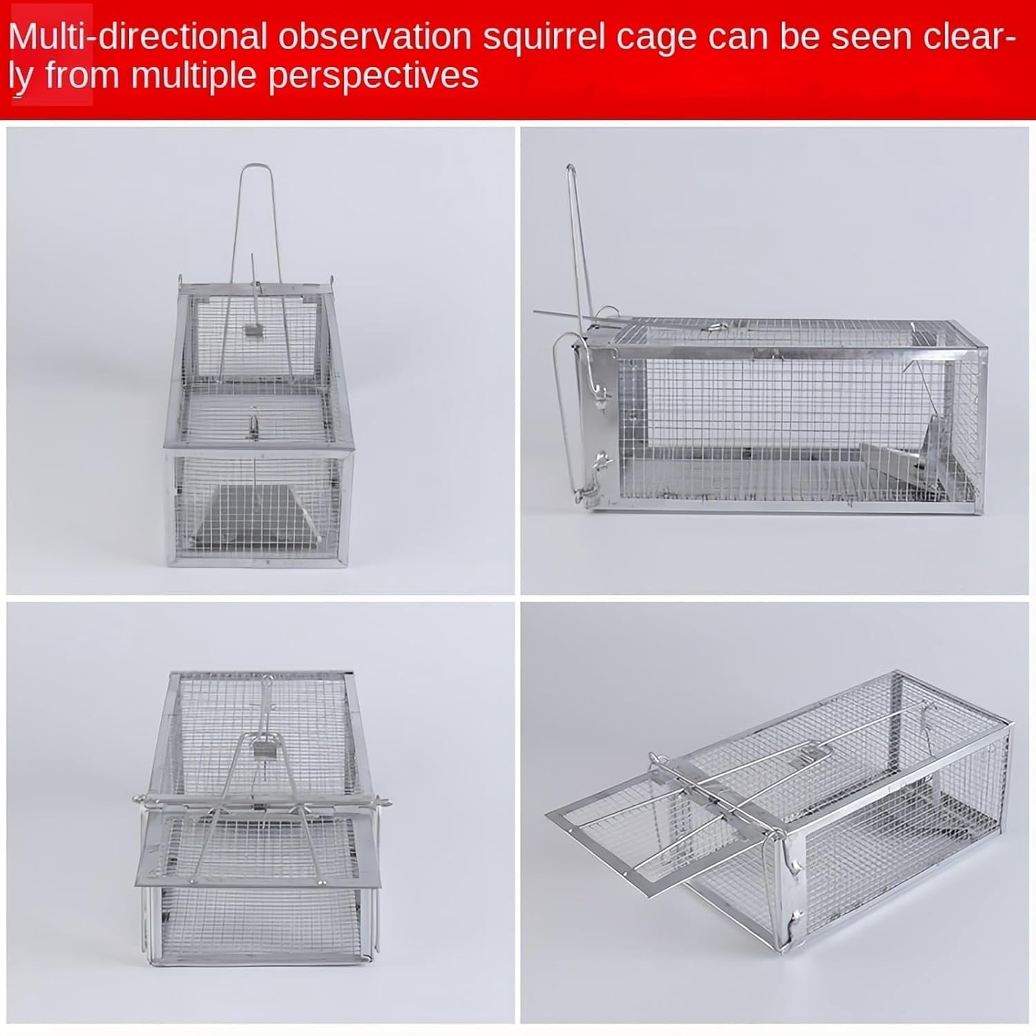Chipmunk, Squirrel Trap Cages, Rat Trap That Works 2 Pack, Humane Mouse Trap for Home | Catch and Release | Reusable and Durable | No Kill Animal Trap | for Inside Home and Outdoor Use