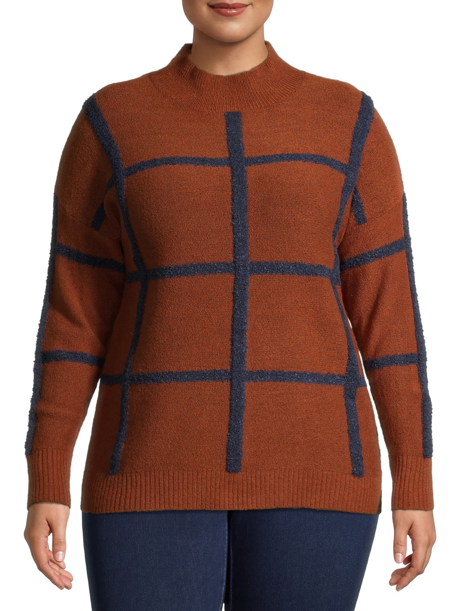 walmart plus size sweaters