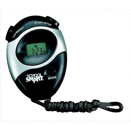 Hour Stopwatch - School Smart 086889 Split Timing Water Resistant Stopwatch, 24 Hr, 0.01Th Sec, Large Digital