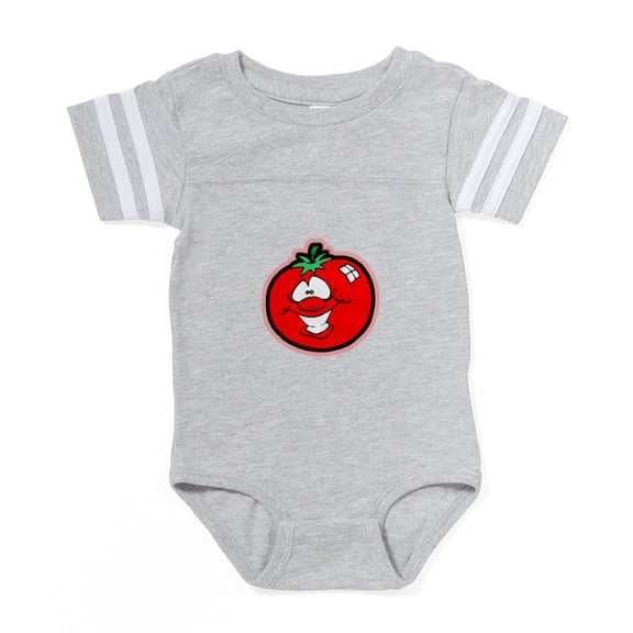 CafePress - Silly Tomato - Cute Infant Baby Football Bodysuit
