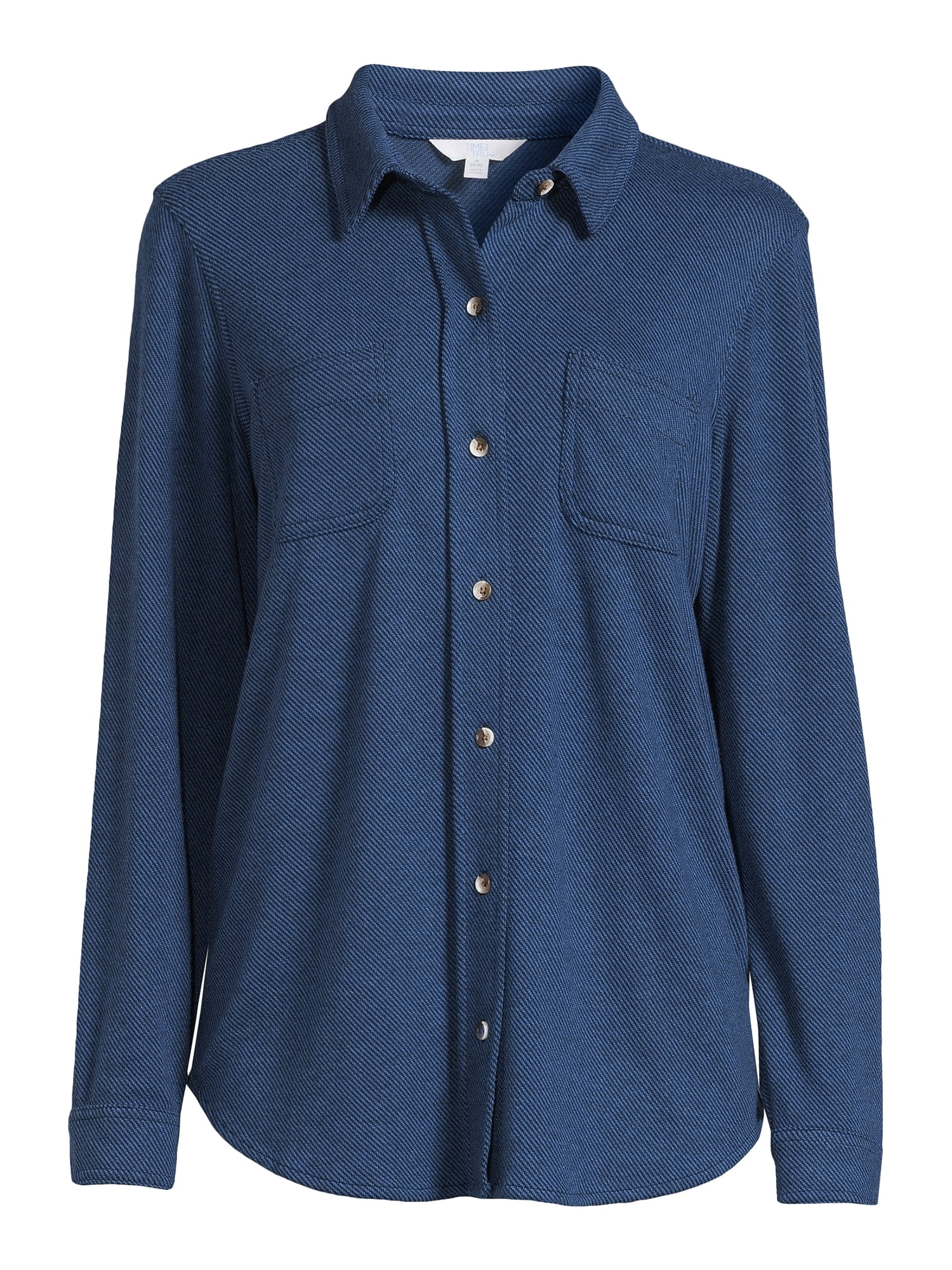 Time and Tru Women's Cozy Button Front