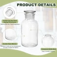 thumbnail image 3 of Uxcell 1000ml Glass Reagent Bottle, Wide Mouth Reagent Media Storage Bottle with Ground Stopper for Lab Water Reagent Liquids Chemistry Science Vase Perfume, Clear(35.2oz), 3 of 6