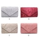 thumbnail image 4 of Jumpingount Bolso de mano tipo sobre para mujer, bolso de mano de encaje para boda, bolso cruzado, bolsillo para fiesta DIY, bolsa portátil informal, Bolsas de mensajero y de hombro Rosado Jumpingount AP012777-04, 4 of 6