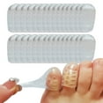 thumbnail image 2 of Huanledash 30Pcs Cushioning Decompression Toe Protector High Elastic Breathable Holes Clear Silicone Shockproof Toe Covers Foot Care Tool, 2 of 7