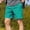 Mint Green 1, variant on WQNVRNR Mens Workout Shorts- Quick Dry Lightweight Casual Pockets Athletic Shorts Dark Gray Size L