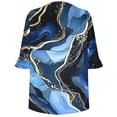 thumbnail image 4 of Vetsdori Womens 3/4 Sleeve Tops Tunic Pullover Holiday Dressy,Graphic Summer T-Shirts for Junior Fashion, 4 of 5
