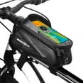thumbnail image 2 of Alforja para bicicleta Bolsas de montaje para teléfono de bicicleta Bolsa de tubo superior de marco RZAHUAHU Alforja para bicicleta, 2 of 7