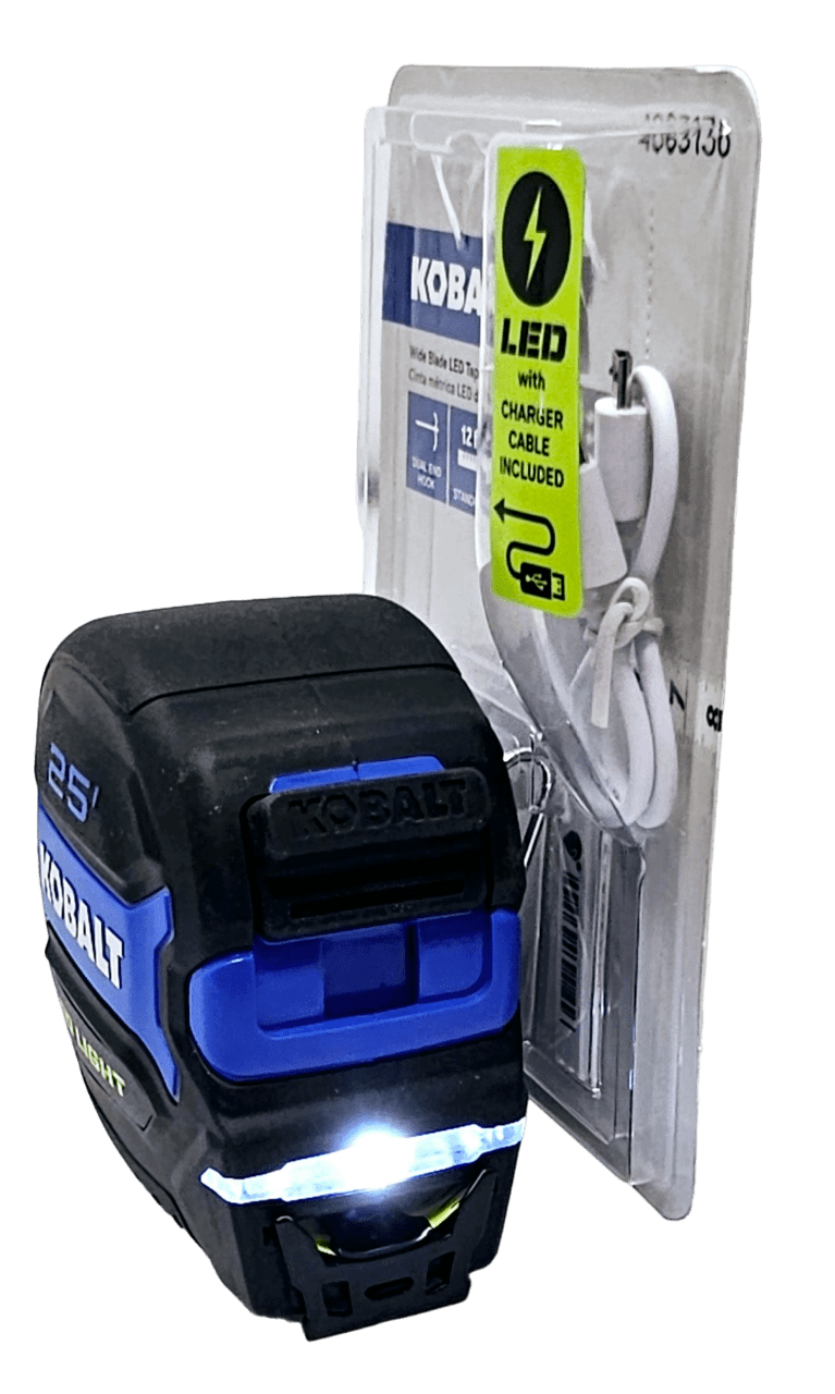 Kobalt 25ft Wide Blade LED Tape Measure