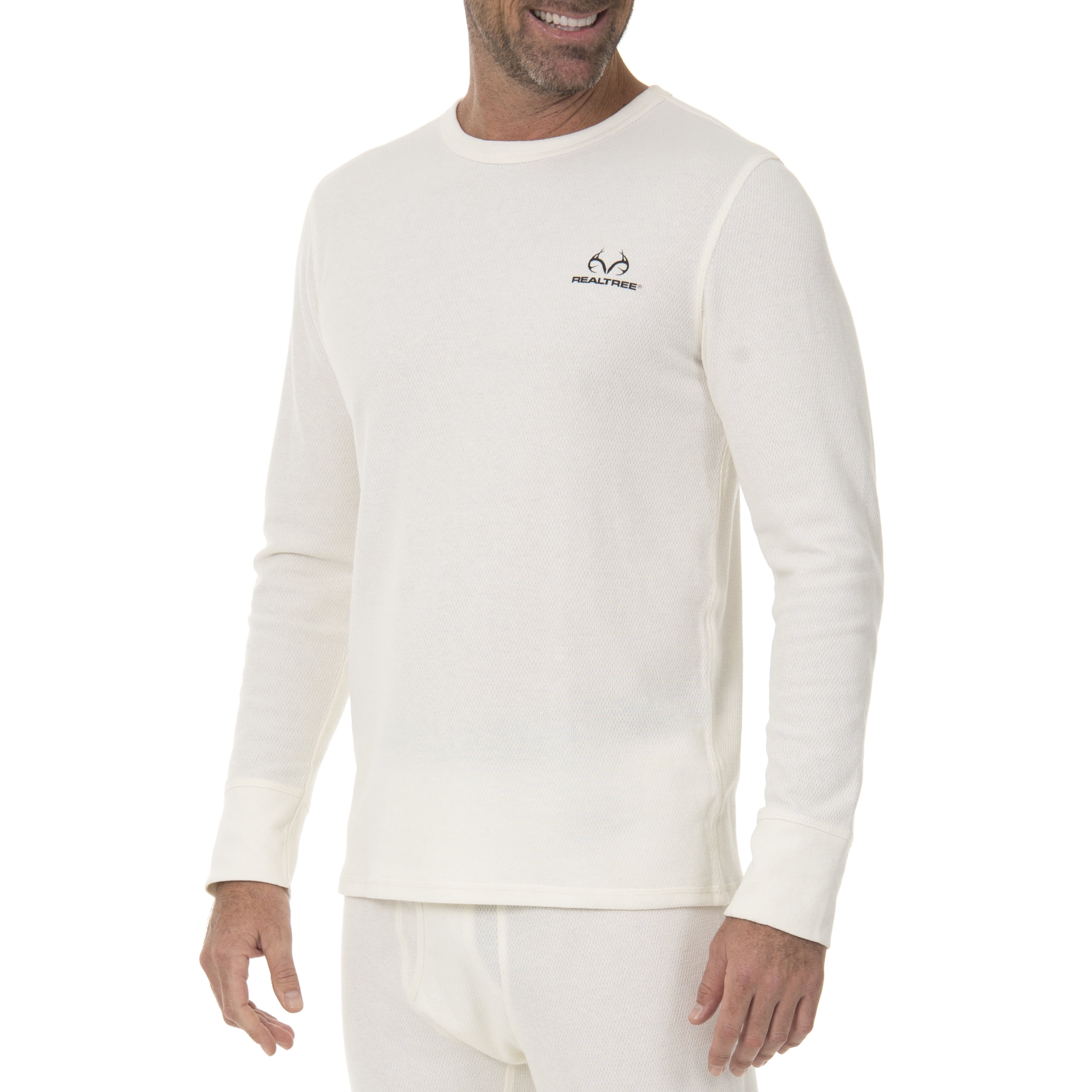 Realtree Men's Heavyweight Cotton Thermal Top by IVORY DIV OF INTRADECO