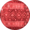 thumbnail image 1 of Ahgly Company Indoor Round Southwestern Red Country Area Rugs, 4' Round, 1 of 4