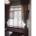 thumbnail image 5 of Brand New 2 Layers Rural Style Window Drape 100% Cotton Curtains Natural Hemp Curtain Rod Pocket Ruffles Cake Layer Lace Cortina, 5 of 5