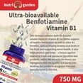2 Pack Vitamin B1 (Thiamine) 750mg, 120 Capsules