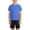 Blue, variant on Eltusu Boys Athletic Outfit Sets, Short Sleeve Crewneck Quick Dry Activewear T-Shirts and Shorts Sets Blue Size 14-16 T