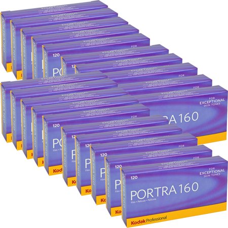 20x Kodak Portra 160 Color Negative Film ISO 160, Size 120, Pack of 5