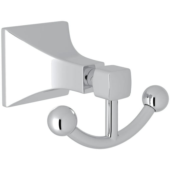 Rohl Ml7d Matheson Double Robe Hook - Chrome