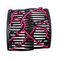 thumbnail image 4 of 6 Pcs Pince à Cheveux Double Peigne Extensible Peigne Élastique Réglable Sans Pli, 4 of 5