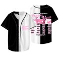 thumbnail image 1 of Omar Courtz Primera Musa Tour Veste de Baseball Tee Été Unisexe Col en V Manches Courtes T-Shirts, Style 4, TG, 1 of 6