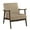 Light Brown, variant on Foam Accent Chair, Mid-century Modern Design, Dark Gray Velvet, Dependable Solid Wood Frame Velvet Sitting Frame, Classic Design