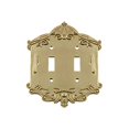 thumbnail image 2 of Nostalgic Warehouse 719939 Plaque Victorienne avec Double Toggle, Laiton Poli, 2 of 3