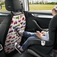 thumbnail image 5 of Funny mouth Mats Back Seat Protectors, Car Seat Protector Vehicle Organizers Waterproof Cover Back Seat Cover for Kids with 3 Storage Pockets 2 Pack, 5 of 5