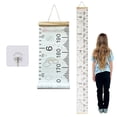 thumbnail image 3 of TIELUTT Growth Chart For Kids Canvas Height Chart Ruler Removable Hanging Wall Ruler Measurement Corner Fence Post Bracket Woodworking Punch Locator 4ft Metal Fence Post Survey Marker T Posts for Fen, 3 of 6