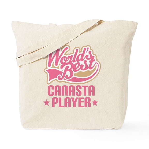 CafePress - Canasta Player WB - Unisex Canvas Tote Bag, Beige, 1-Piece