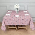 thumbnail image 3 of Pink Cartoon Unicorn Star Pattern Square Tablecloth,Waterproof Square Table Cover,Wipeable Spillproof Washable Table Cover for Home Kitchen Party Decor 42"X42"(107x107cm), 3 of 6