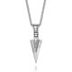 thumbnail image 1 of Men's Stainless Steel Cool Pointed Arrow Pendant Necklace Men's Boys 50.8-60.96cm Chain, Gold Silver Black Necklace, 1 of 4