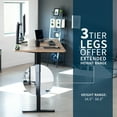 thumbnail image 4 of VIVO Electric 71”x 36” Stand Up Desk, Reclaimed Wood Table Top, Black Frame, 4 of 8