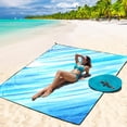 thumbnail image 4 of Manta de playa HIHOHO, impermeable y resistente a la arena, extra grande, 200 x 210 cm, 4 of 6