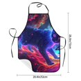 thumbnail image 2 of Sikiie Cosmic Cat Psychedelic Journey Aprons for Kitchen Cooking Aprons, Chef Apron for Men Women Chef, 2 of 7