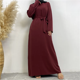 thumbnail image 1 of Venta a través de eBay Amazon Oriente Medio Dubai Venta caliente Sistema de color puro Bolsillo Vestido musulmán 6597 Tops de mujer, 1 of 4