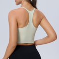 thumbnail image 4 of vigerkar Women Racerback Sports Bra Padded Yoga Tank Tops Sleeveless Fitness Workout Crop Tops 2025 Green, S, 4 of 9