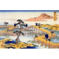 thumbnail image 3 of Hokusai 18x13 Black Modern Framed Museum Art Print Titled - Admiring The Irises At Yatsuhashi In Mikawa, 3 of 5